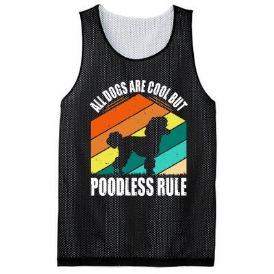 Poodle Love Retro Vibe Mesh Reversible Basketball Jersey Tank