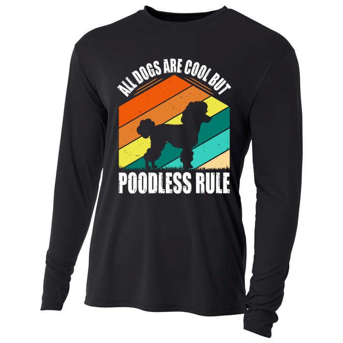 Poodle Love Retro Vibe Cooling Performance Long Sleeve Crew