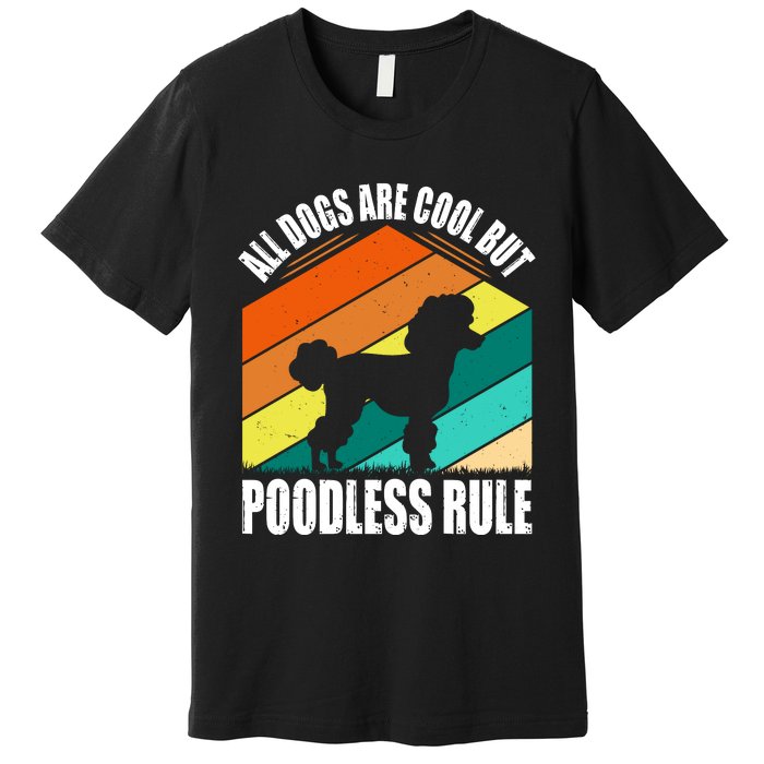 Poodle Love Retro Vibe Premium T-Shirt