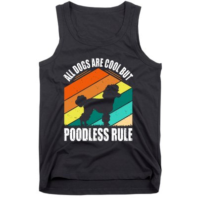 Poodle Love Retro Vibe Tank Top