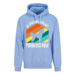 Poodle Love Retro Vibe Unisex Surf Hoodie