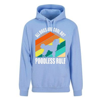 Poodle Love Retro Vibe Unisex Surf Hoodie