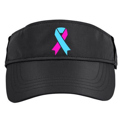 Pro Life Ribbon Pregnancy Infant Loss Awareness Stop Abortion Adult Drive Performance Visor