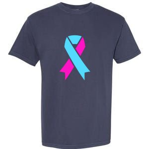 Pro Life Ribbon Pregnancy Infant Loss Awareness Stop Abortion Garment-Dyed Heavyweight T-Shirt