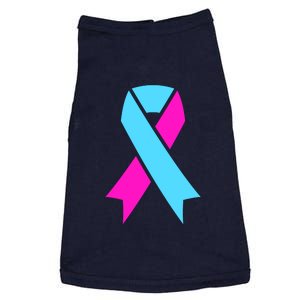 Pro Life Ribbon Pregnancy Infant Loss Awareness Stop Abortion Doggie Tank