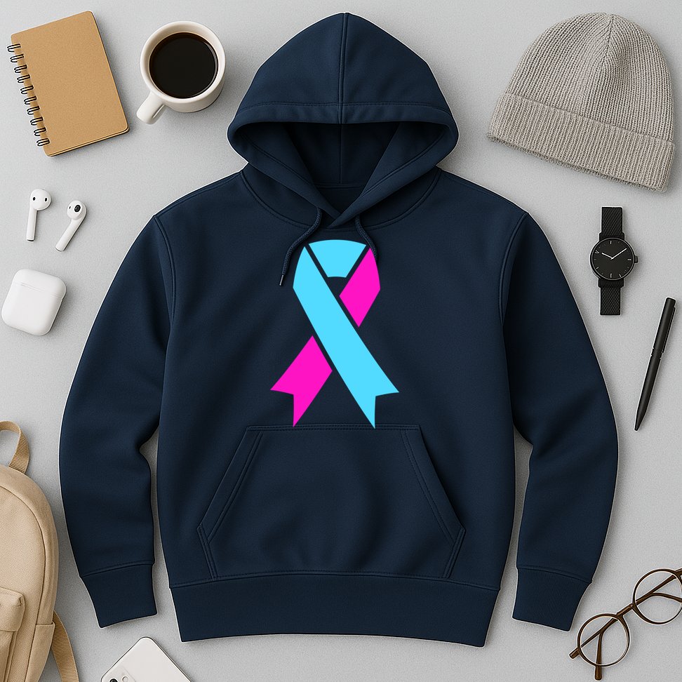 Pro Life Ribbon Pregnancy Infant Loss Awareness Stop Abortion Hoodie