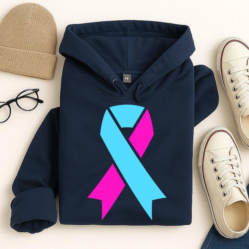 Pro Life Ribbon Pregnancy Infant Loss Awareness Stop Abortion Hoodie
