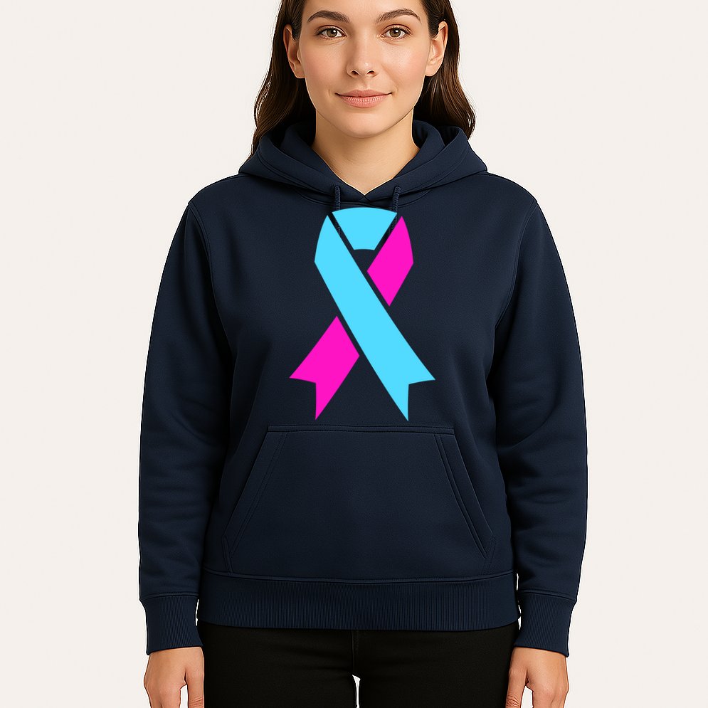 Pro Life Ribbon Pregnancy Infant Loss Awareness Stop Abortion Hoodie