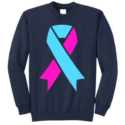 Pro Life Ribbon Pregnancy Infant Loss Awareness Stop Abortion Sweatshirt
