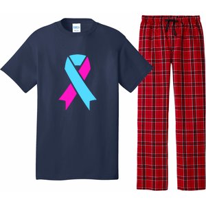 Pro Life Ribbon Pregnancy Infant Loss Awareness Stop Abortion Pajama Set