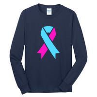 Pro Life Ribbon Pregnancy Infant Loss Awareness Stop Abortion Tall Long Sleeve T-Shirt