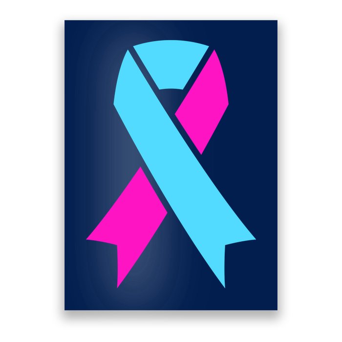 Pro Life Ribbon Pregnancy Infant Loss Awareness Stop Abortion Poster