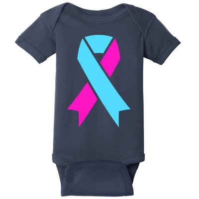 Pro Life Ribbon Pregnancy Infant Loss Awareness Stop Abortion Baby Bodysuit