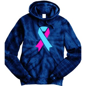 Pro Life Ribbon Pregnancy Infant Loss Awareness Stop Abortion Tie Dye Hoodie