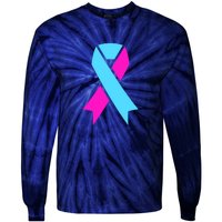 Pro Life Ribbon Pregnancy Infant Loss Awareness Stop Abortion Tie-Dye Long Sleeve Shirt