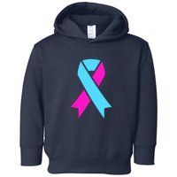 Pro Life Ribbon Pregnancy Infant Loss Awareness Stop Abortion Toddler Hoodie