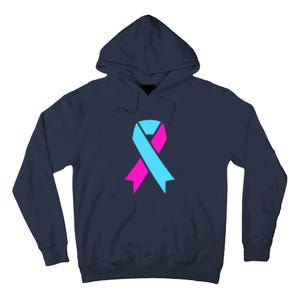 Pro Life Ribbon Pregnancy Infant Loss Awareness Stop Abortion Tall Hoodie