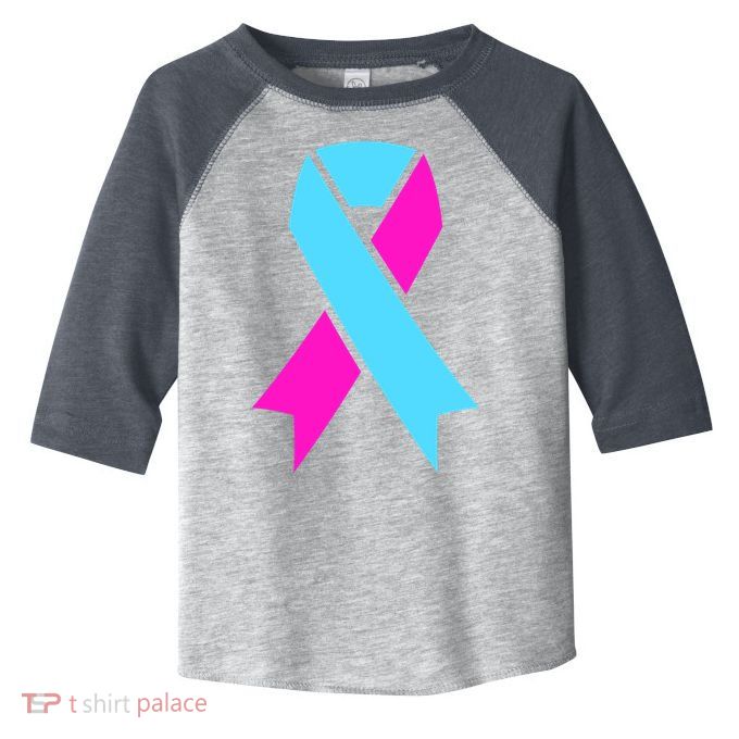 Pro Life Ribbon Pregnancy Infant Loss Awareness Stop Abortion Toddler Fine Jersey T-Shirt