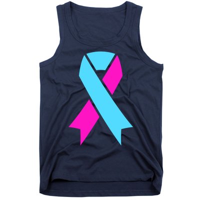 Pro Life Ribbon Pregnancy Infant Loss Awareness Stop Abortion Tank Top