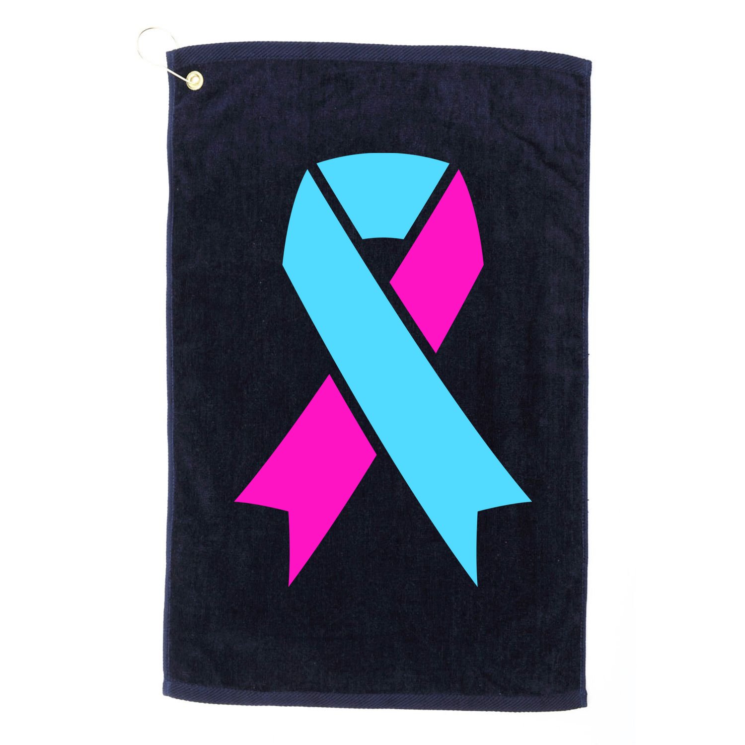 Pro Life Ribbon Pregnancy Infant Loss Awareness Stop Abortion Golf Towel