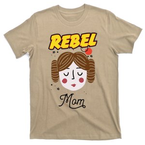 Princess Leia Rebel Mom Mothers Day T-Shirt