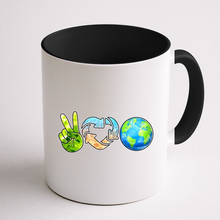 Peace Love Recycle Earth Celebrate Earth Day Everyday Mug