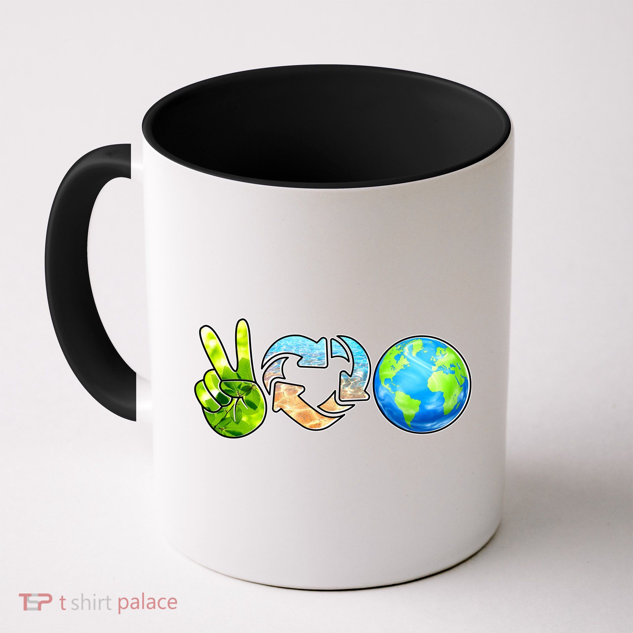 Peace Love Recycle Earth Celebrate Earth Day Everyday Coffee Mug