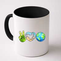 Peace Love Recycle Earth Celebrate Earth Day Everyday Mug