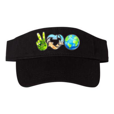 Peace Love Recycle Earth Celebrate Earth Day Everyday Visor