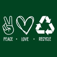 Peace Love Recycle Earth Day Sweatshirt