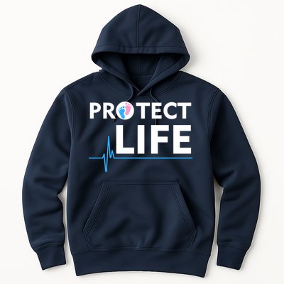 Protect Life Ribbon Pregnancy Infant Loss Awareness Stop Abortion Hoodie