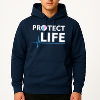 Protect Life Ribbon Pregnancy Infant Loss Awareness Stop Abortion Hoodie