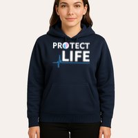 Protect Life Ribbon Pregnancy Infant Loss Awareness Stop Abortion Hoodie