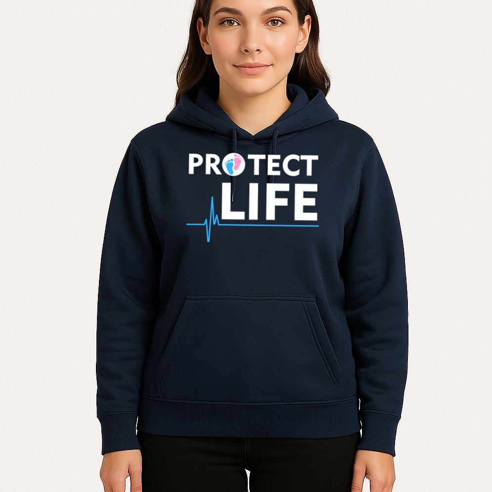 Protect Life Ribbon Pregnancy Infant Loss Awareness Stop Abortion Hoodie