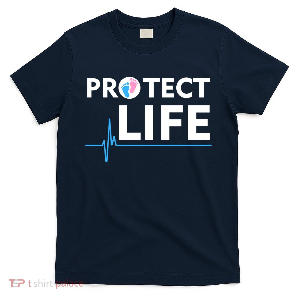 Protect Life Ribbon Pregnancy Infant Loss Awareness Stop Abortion T-Shirt