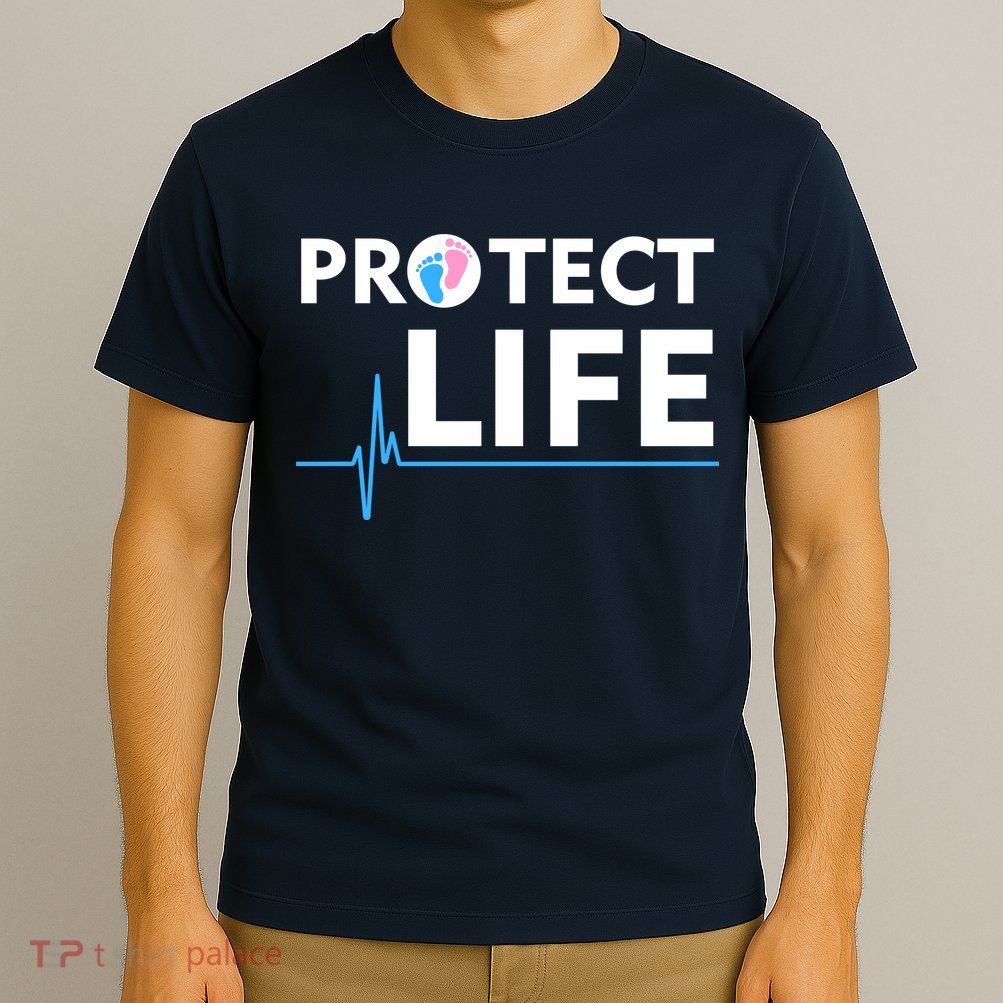 Protect Life Ribbon Pregnancy Infant Loss Awareness Stop Abortion T-Shirt