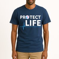 Protect Life Ribbon Pregnancy Infant Loss Awareness Stop Abortion Tall T-Shirt