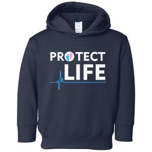 Protect Life Ribbon Pregnancy Infant Loss Awareness Stop Abortion Toddler Hoodie