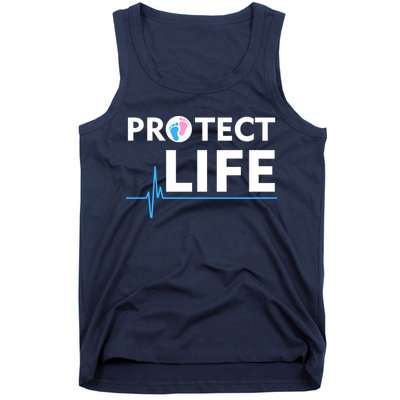 Protect Life Ribbon Pregnancy Infant Loss Awareness Stop Abortion Tank Top