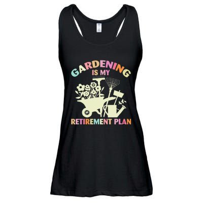 Planting Lover Retired Gardening Is My Retirement Plan Ladies Essential Flowy Tank