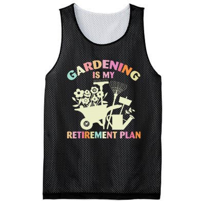 Planting Lover Retired Gardening Is My Retirement Plan Mesh Reversible Basketball Jersey Tank