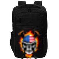 Patriotic Lacrosse Skull Impact Tech Backpack