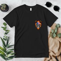 Patriotic Lacrosse Skull Premium T-Shirt