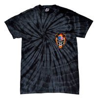 Patriotic Lacrosse Skull Tie-Dye T-Shirt