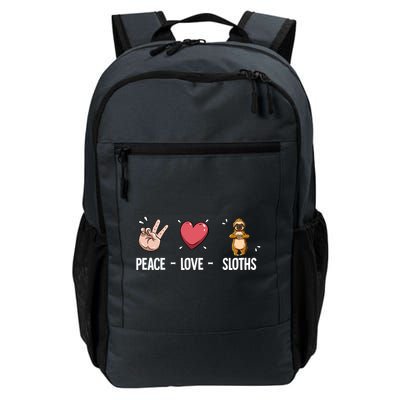 Peace Love Sloths Cute Gift Daily Commute Backpack