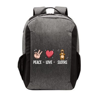 Peace Love Sloths Cute Gift Vector Backpack