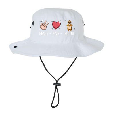 Peace Love Sloths Cute Gift Legacy Cool Fit Booney Bucket Hat