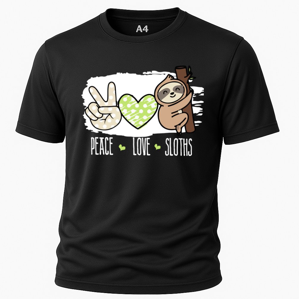 Peace Love Sloths Tropical Sloth Lover Hippie Gift Performance Shirt
