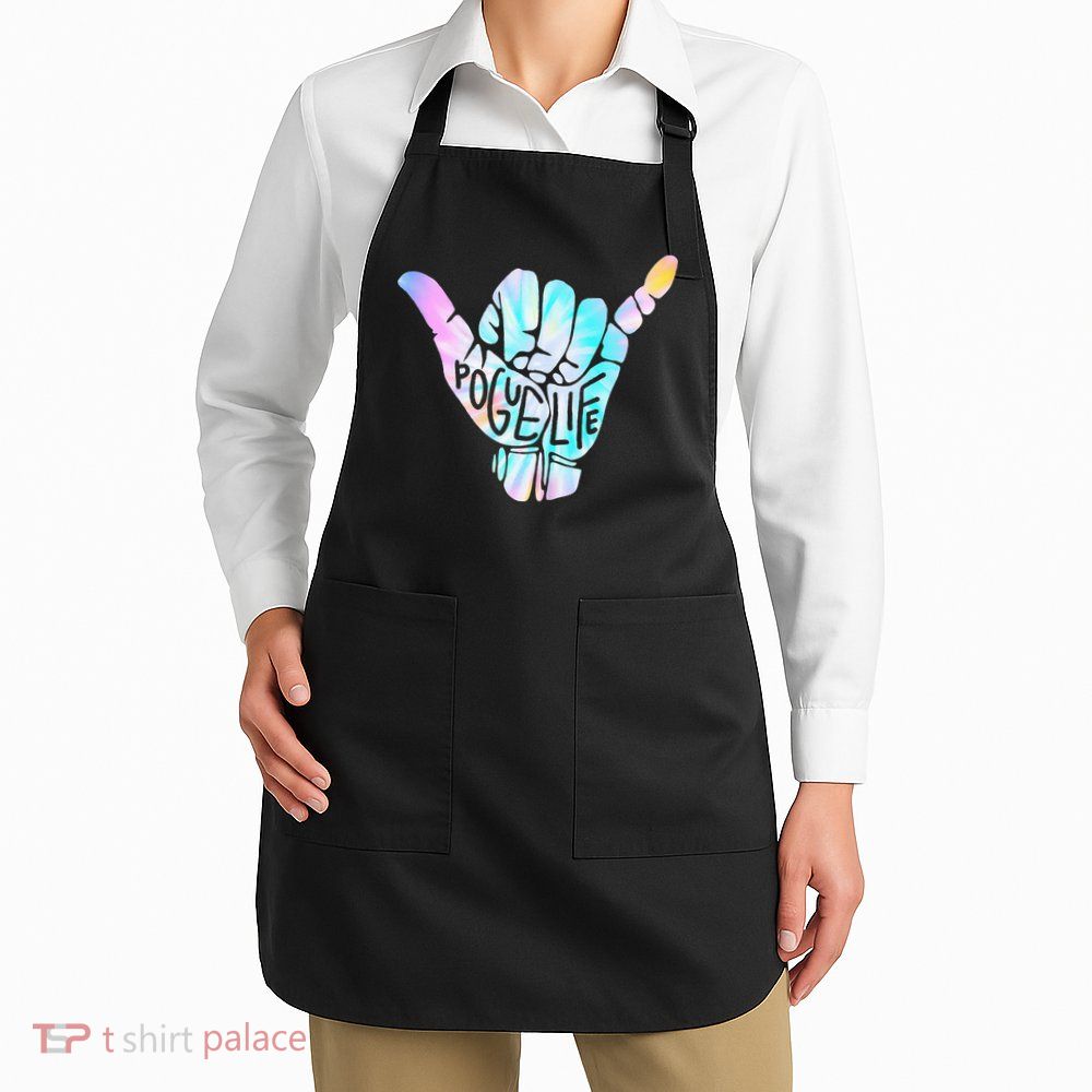 Pogue Life Shaka Hand Hang Loose Tie Dye Pattern (obx) Apron
