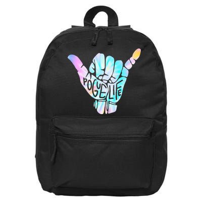 Pogue Life Shaka Hand Hang Loose Tie Dye Pattern (obx) 16 in Basic Backpack